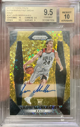 2017 Prizm Autograph Gold Lauri Markkanen #247 #/10 BGS 9.5/10 Rookie Auto